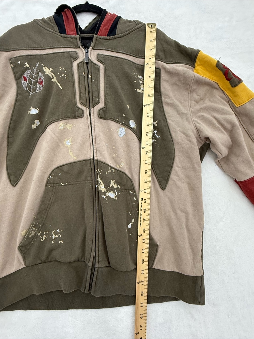 VINTAGE MARC ECKO STAR WARS BOBA FETT FULL ZIP HOODIE XXL 2X HOODIE SWEATSHIRT - Picture 2 of 11